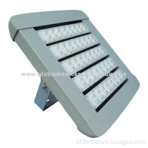 100W DFD LED tunnel light, 8,000lm luminous flux, sized 440*440*223mm, modular series
